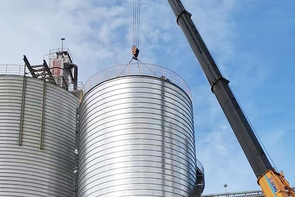 Processo de fabricação e instalação de silos de aço